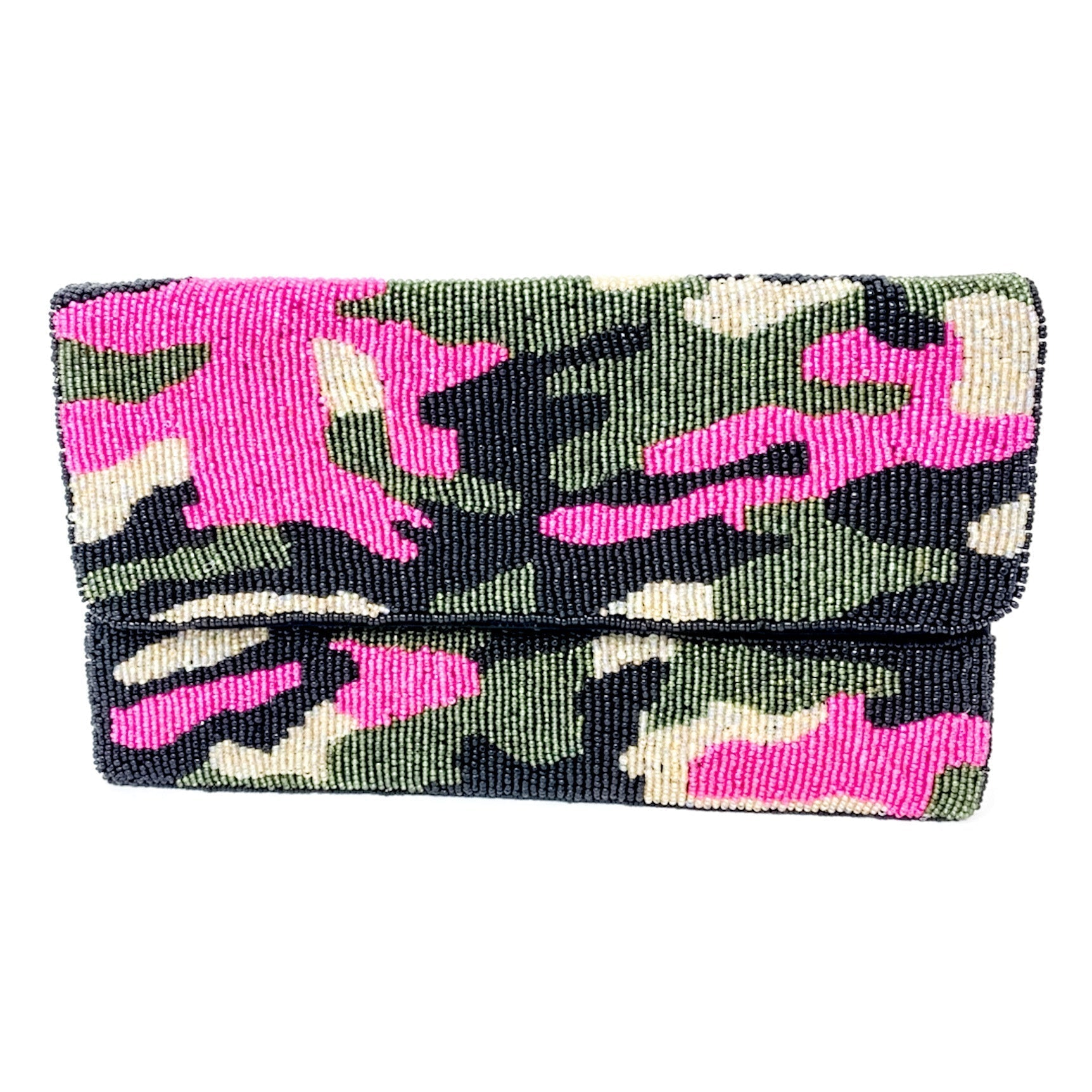 Pickleball Pink - Beaded Clutch