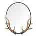 SPI Home Home Antler Oval Mirror