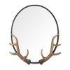 SPI Home Home Antler Oval Mirror