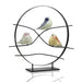 SPI Home Art Glass Art Glass Bird Trio Desk Decor