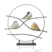 SPI Home Art Glass Art Glass Bird Trio Desk Decor