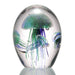 SPI Home Art Glass Art Glass Green and Blue Jellyfish Quartet