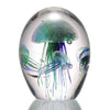 SPI Home Art Glass Art Glass Green and Blue Jellyfish Quartet