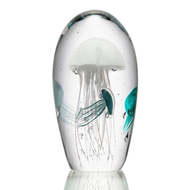 SPI Home Art Glass Art Glass Swimming Jellyfish Quartet