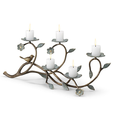 SPI Home Home Bird and Flowers Candelabra