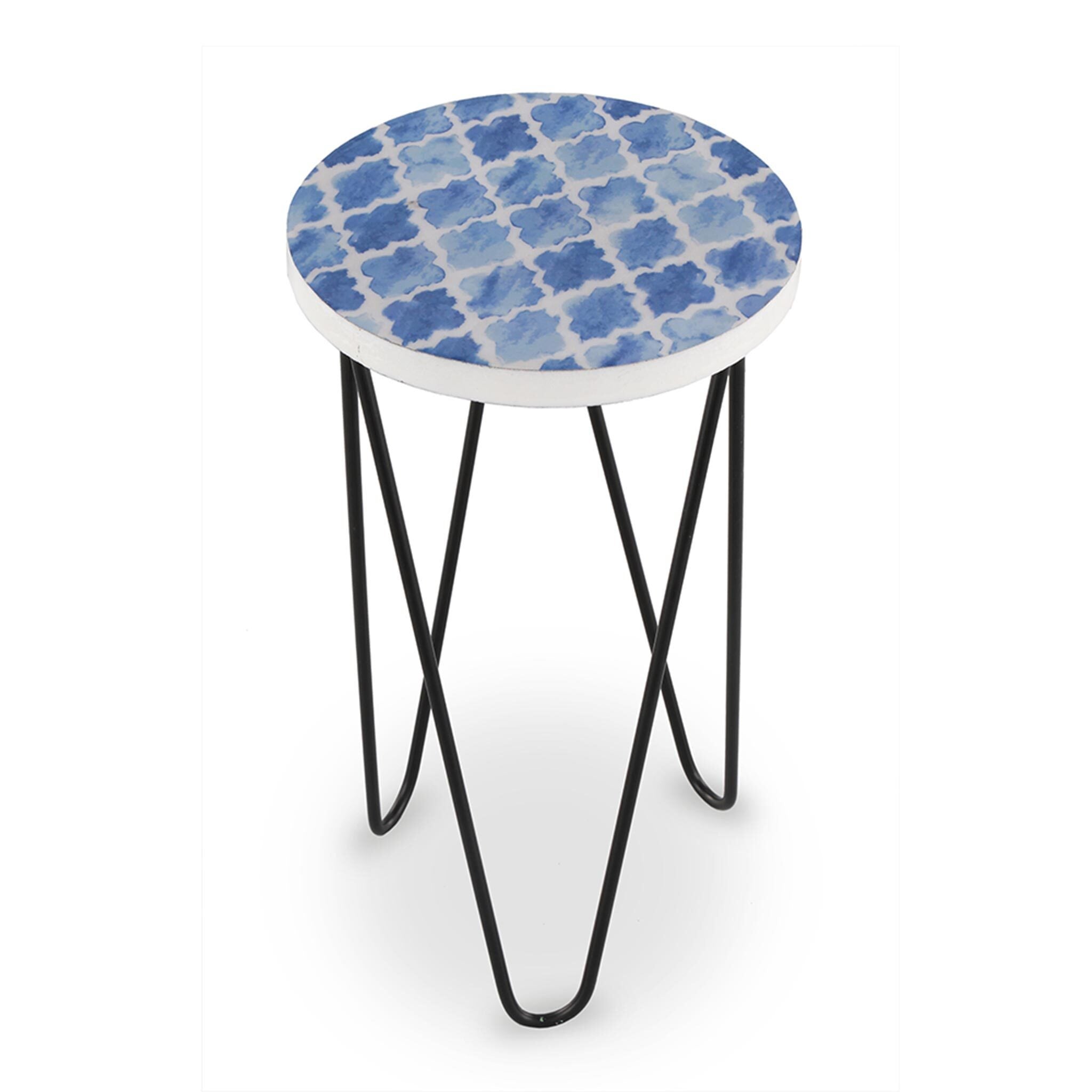 SPI Home Home Blue Diamond Pattern Plant Sta