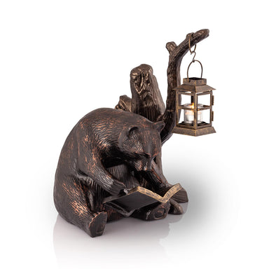 SPI Home Home Booklover Bear Garden Lantern