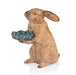SPI Home Home Bunny Holding Leaf Bird Feeder