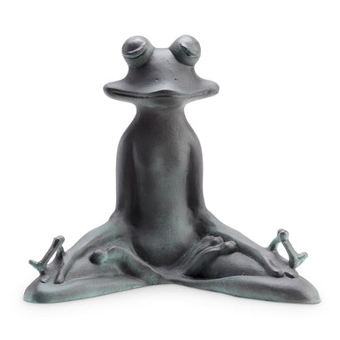 SPI Home Home Contented Yoga Frog Garden Sculpture