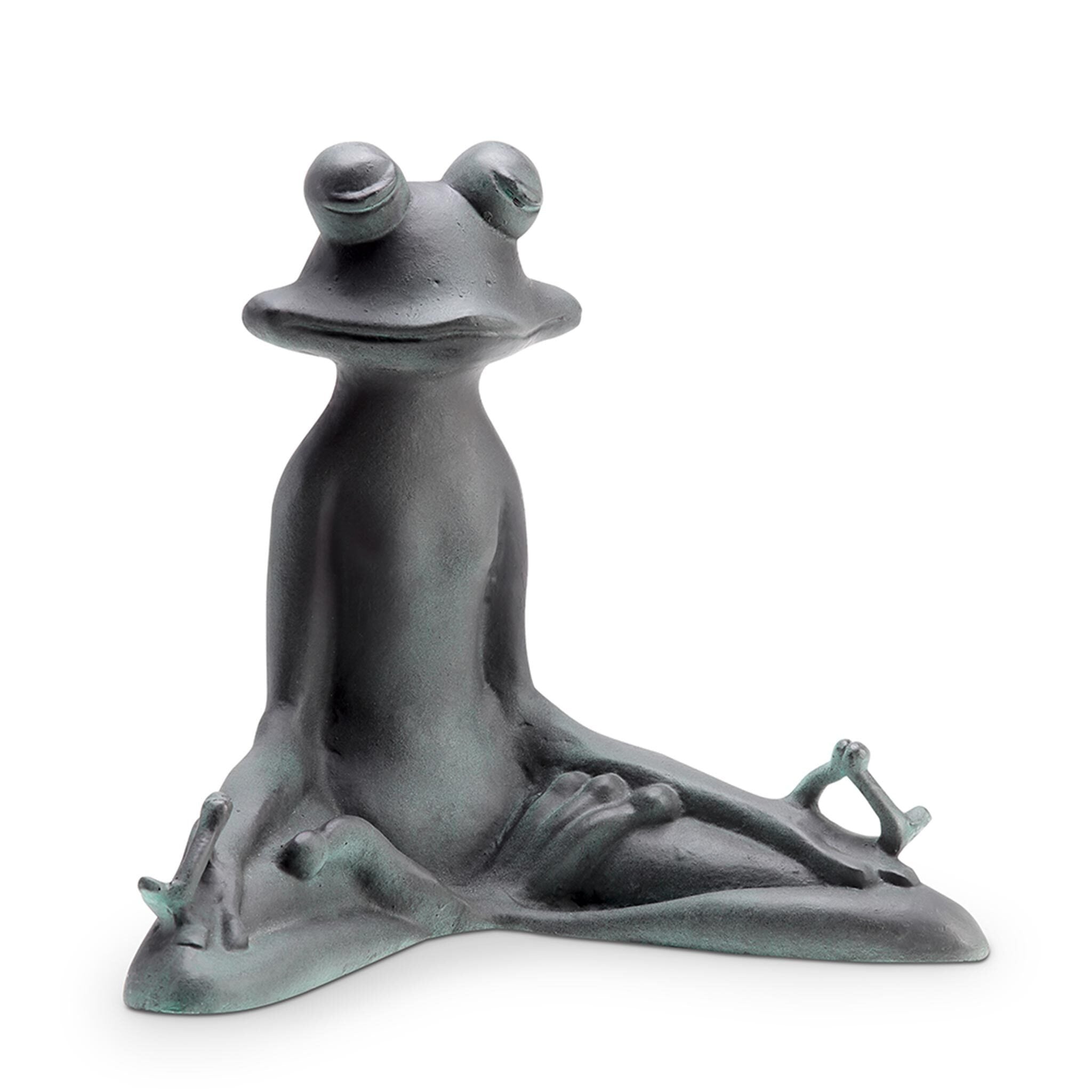 SPI Home Home Contented Yoga Frog Garden Sculpture