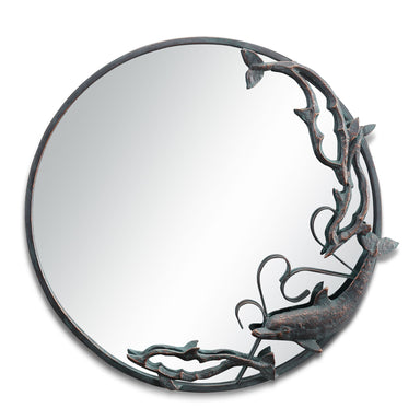 SPI Home Home Dolphin Trio Round Wall Mirror