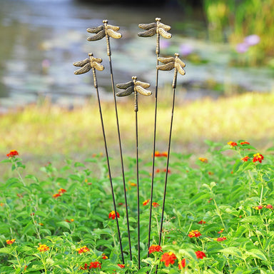 SPI Home Home Dragonfly Garden Decor on Flexible Stake