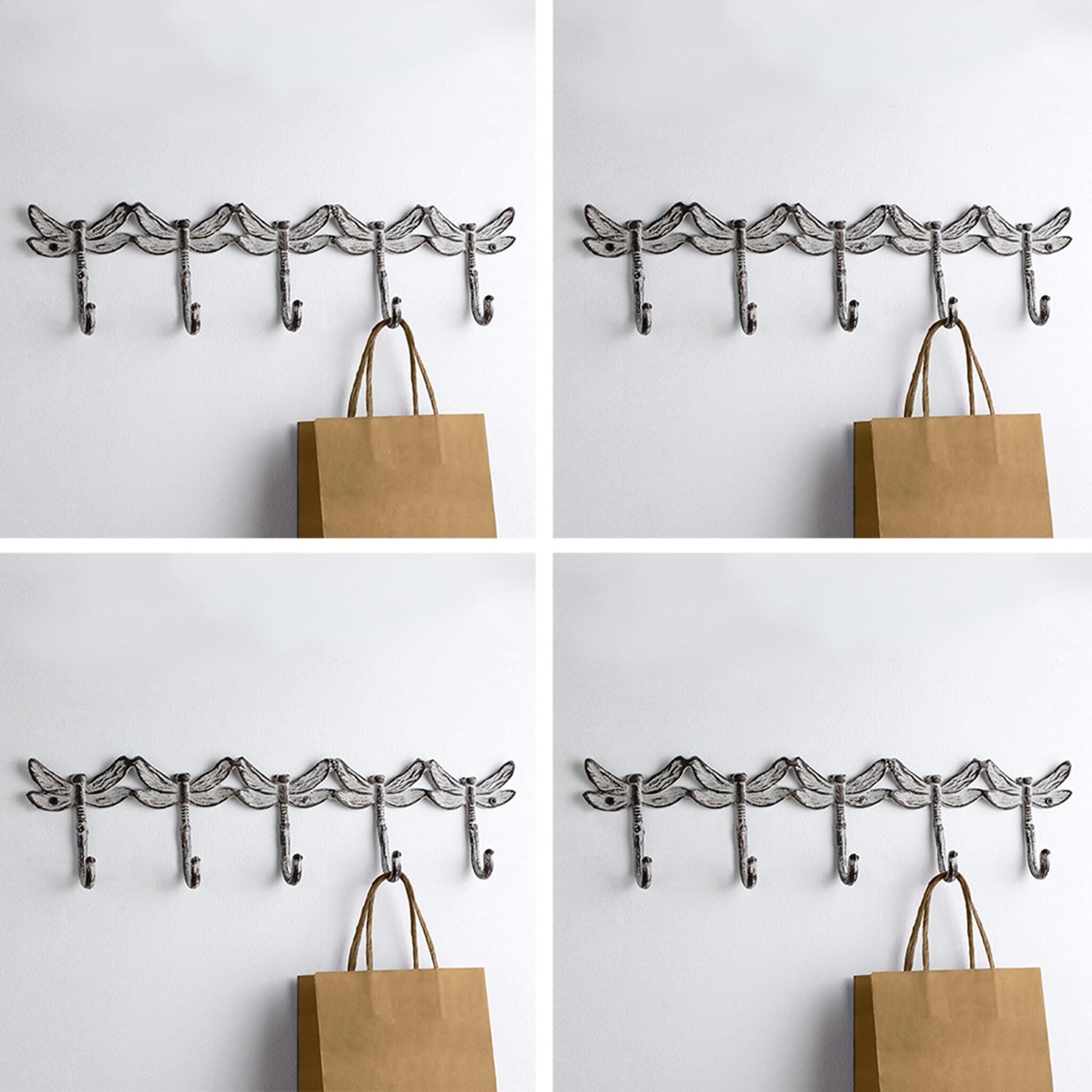 SPI Home Home Dragonfly Quintet Coat Hooks Pack of 4