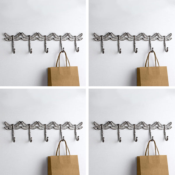 SPI Home Home Dragonfly Quintet Coat Hooks Pack of 4