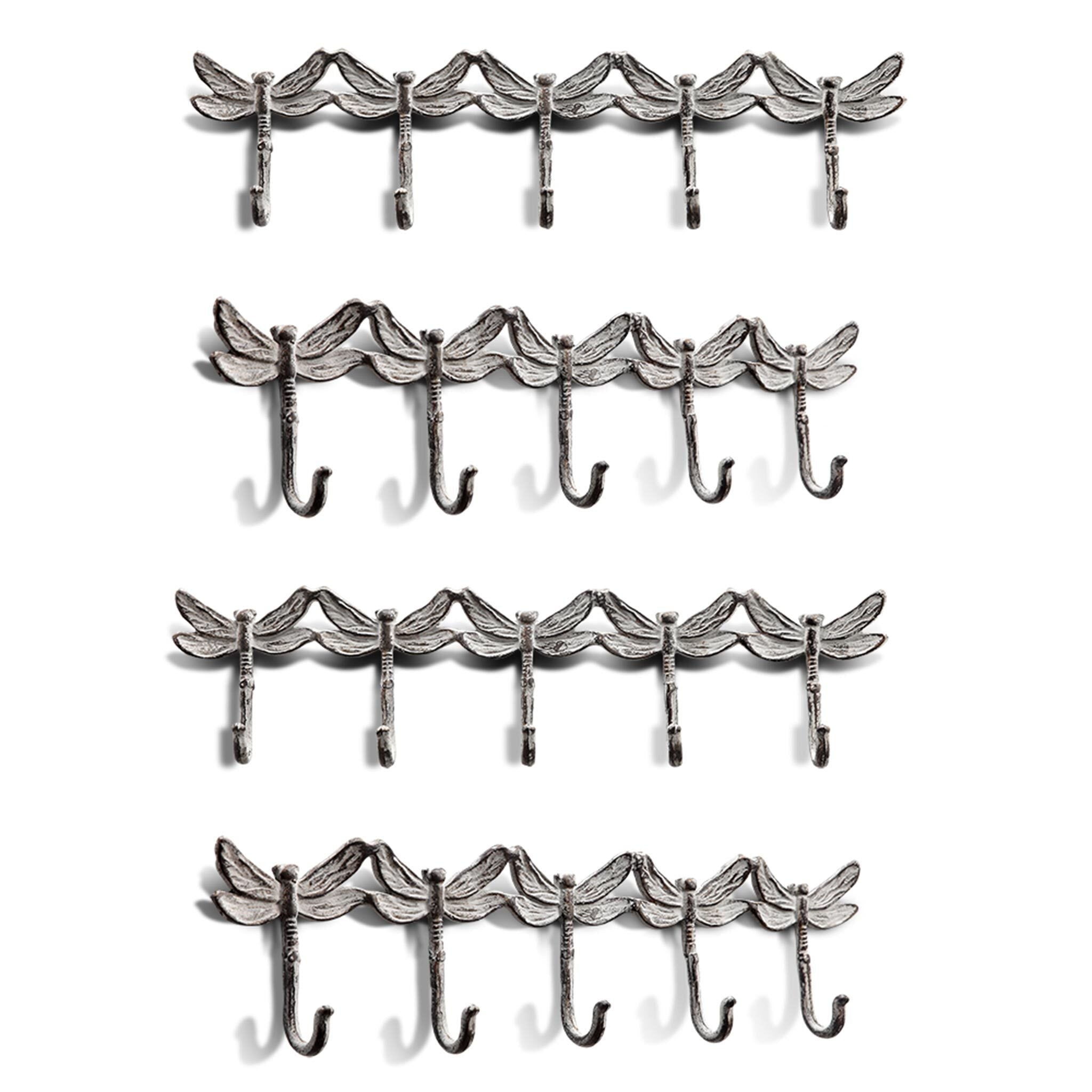 SPI Home Home Dragonfly Quintet Coat Hooks Pack of 4