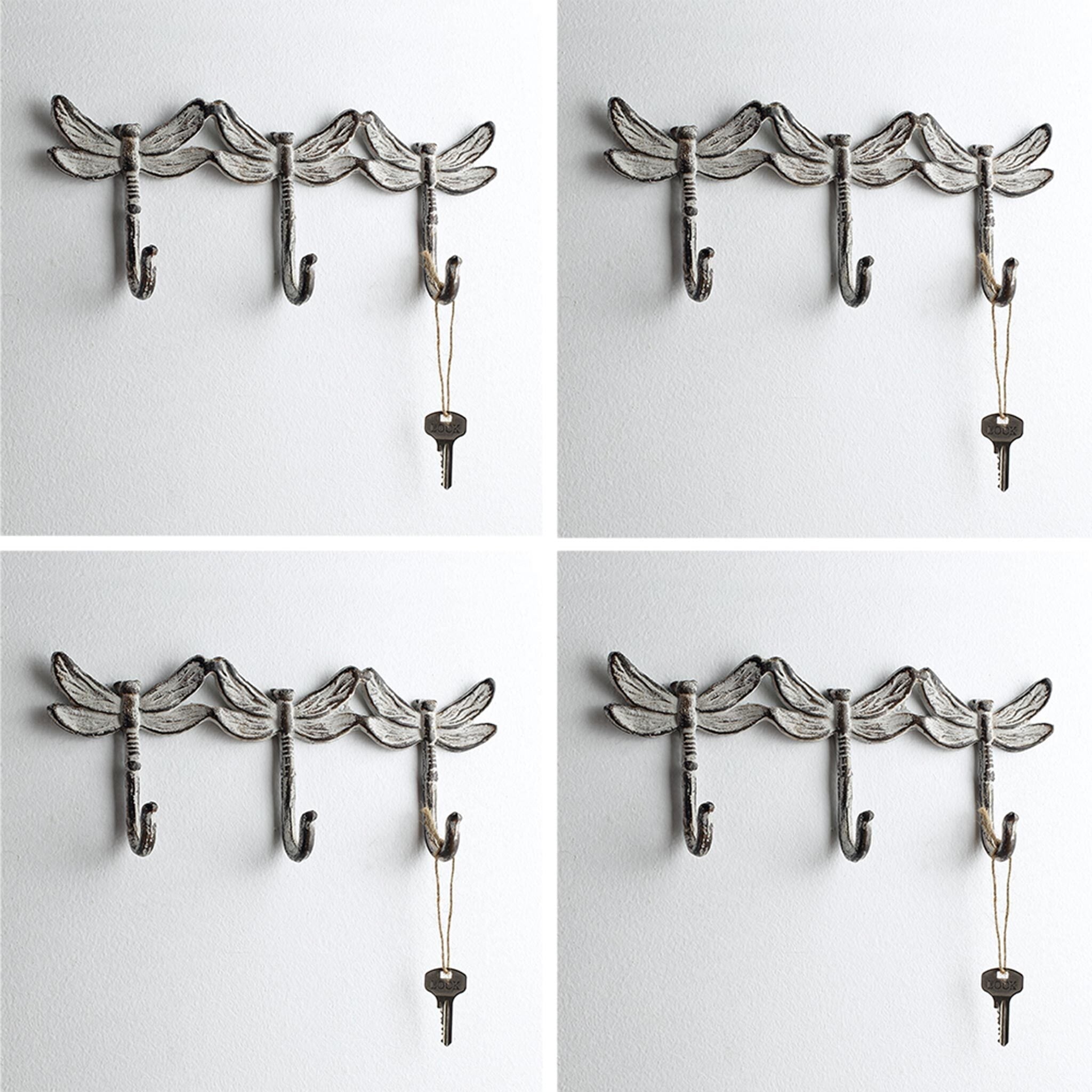 SPI Home Home Dragonfly Trio Key Hooks Pack of 4
