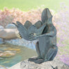 SPI Home Home Frog Royalty with Crown Birdfe