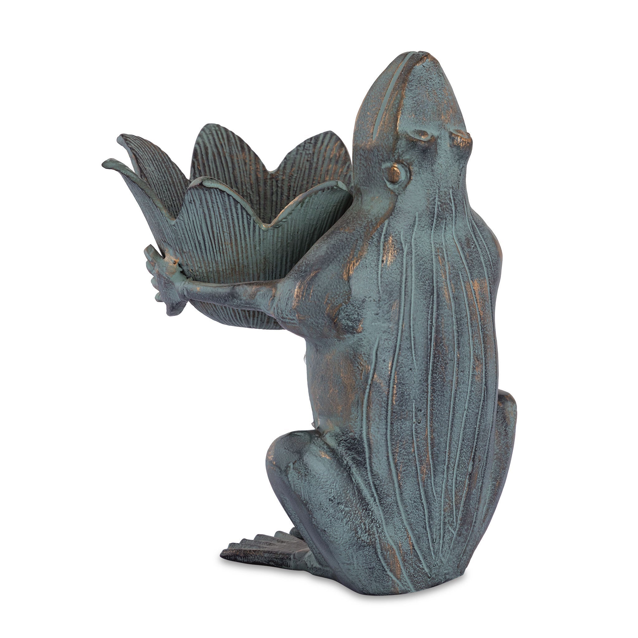 SPI Home Home Frog Royalty with Crown Birdfe