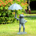 SPI Home Home Frog with Umbrella Garden Spit