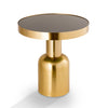 SPI Home Home Golden Finish Pillar End Table