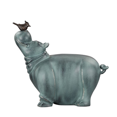 SPI Home Home Hippo and Friend Garden Sculpture
