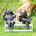 SPI Home Home Hipster Bears on Bench Garden