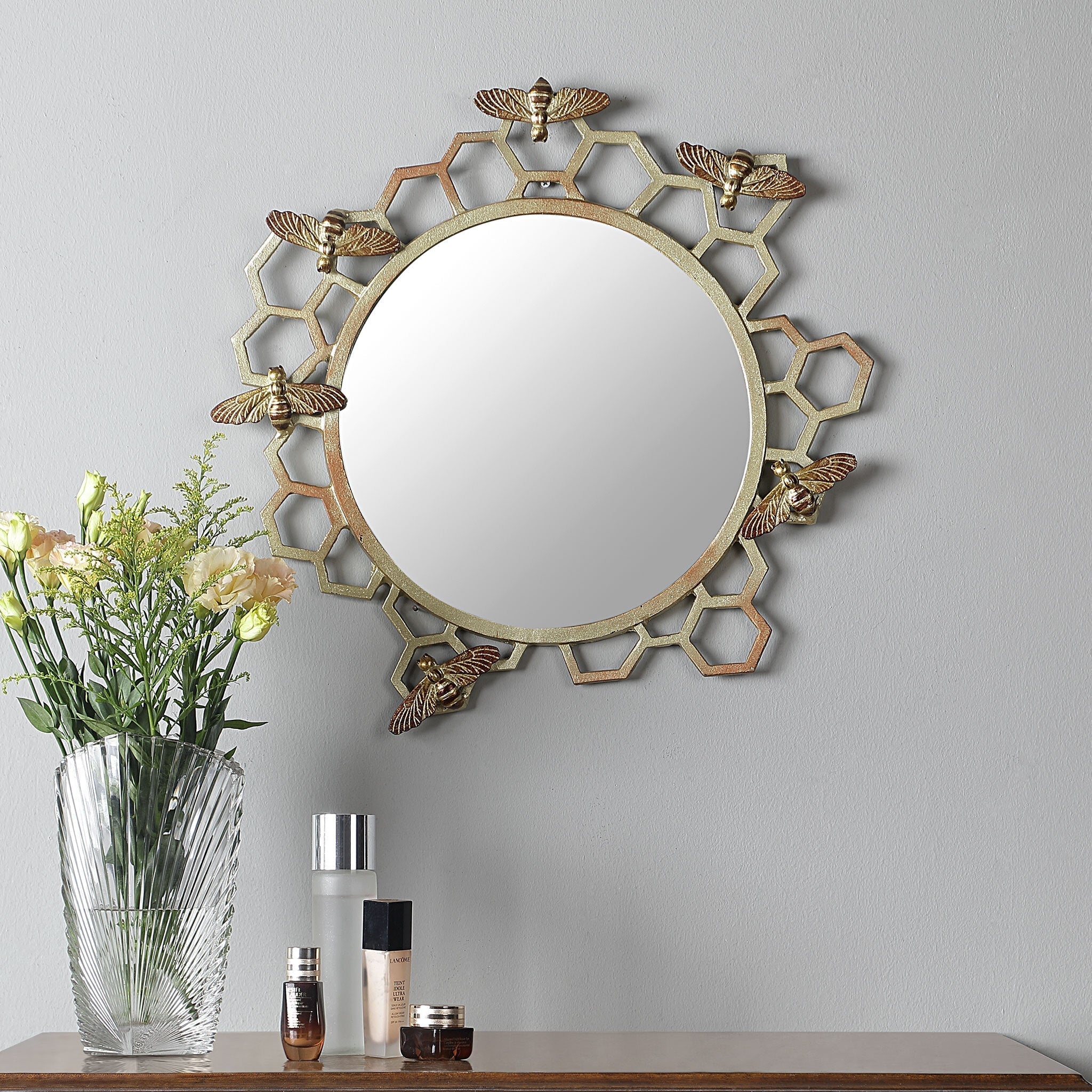 SPI Home Home Honeycomb and Bee Wall Mirror