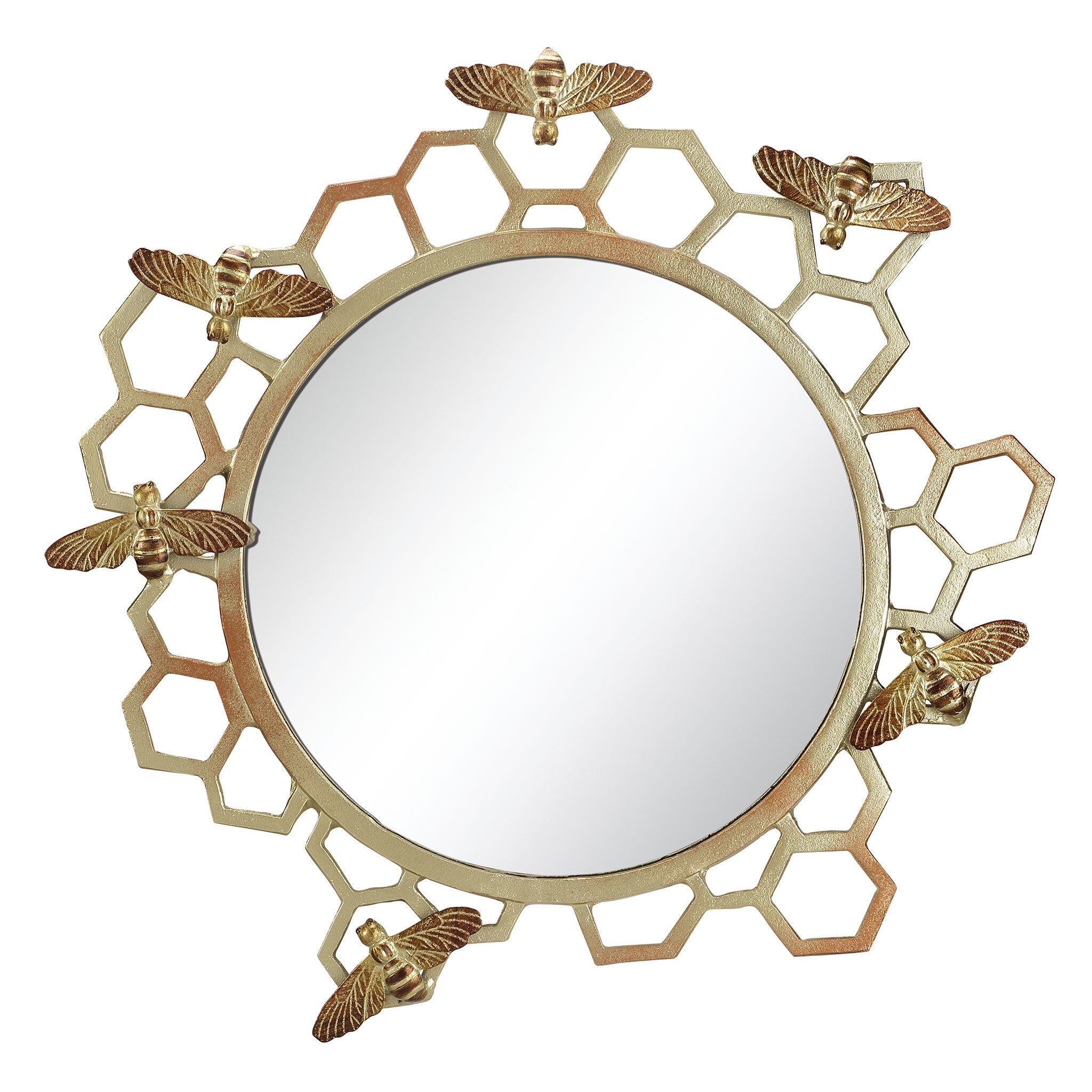 SPI Home Home Honeycomb and Bee Wall Mirror