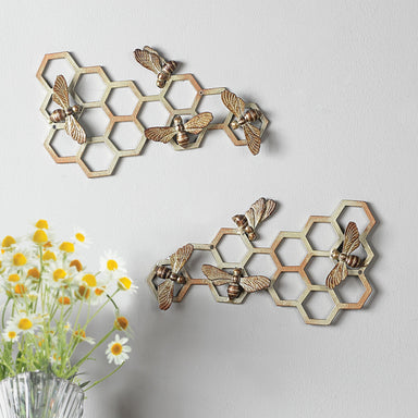 SPI Home Home Honeycomb and Bee Wall Plaques