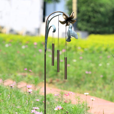 SPI Home Home Hummingbird Windbell on Stake