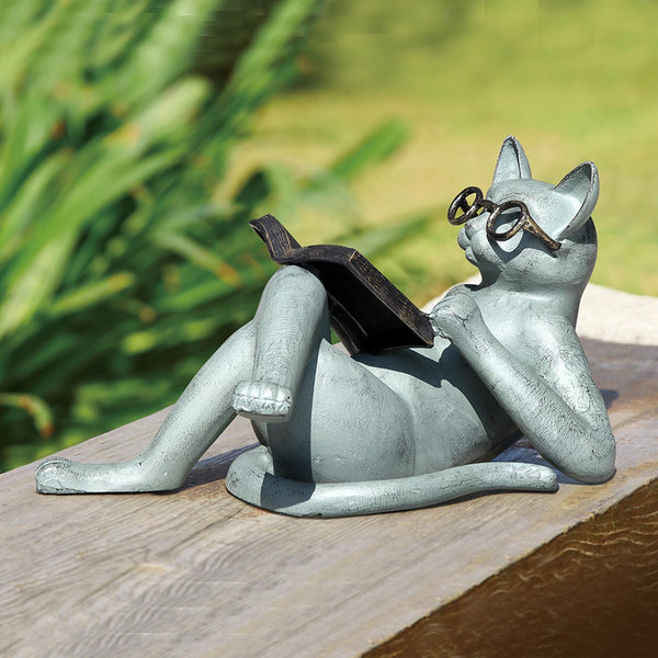 SPI Home Home Literary Cat Garden Sculpture