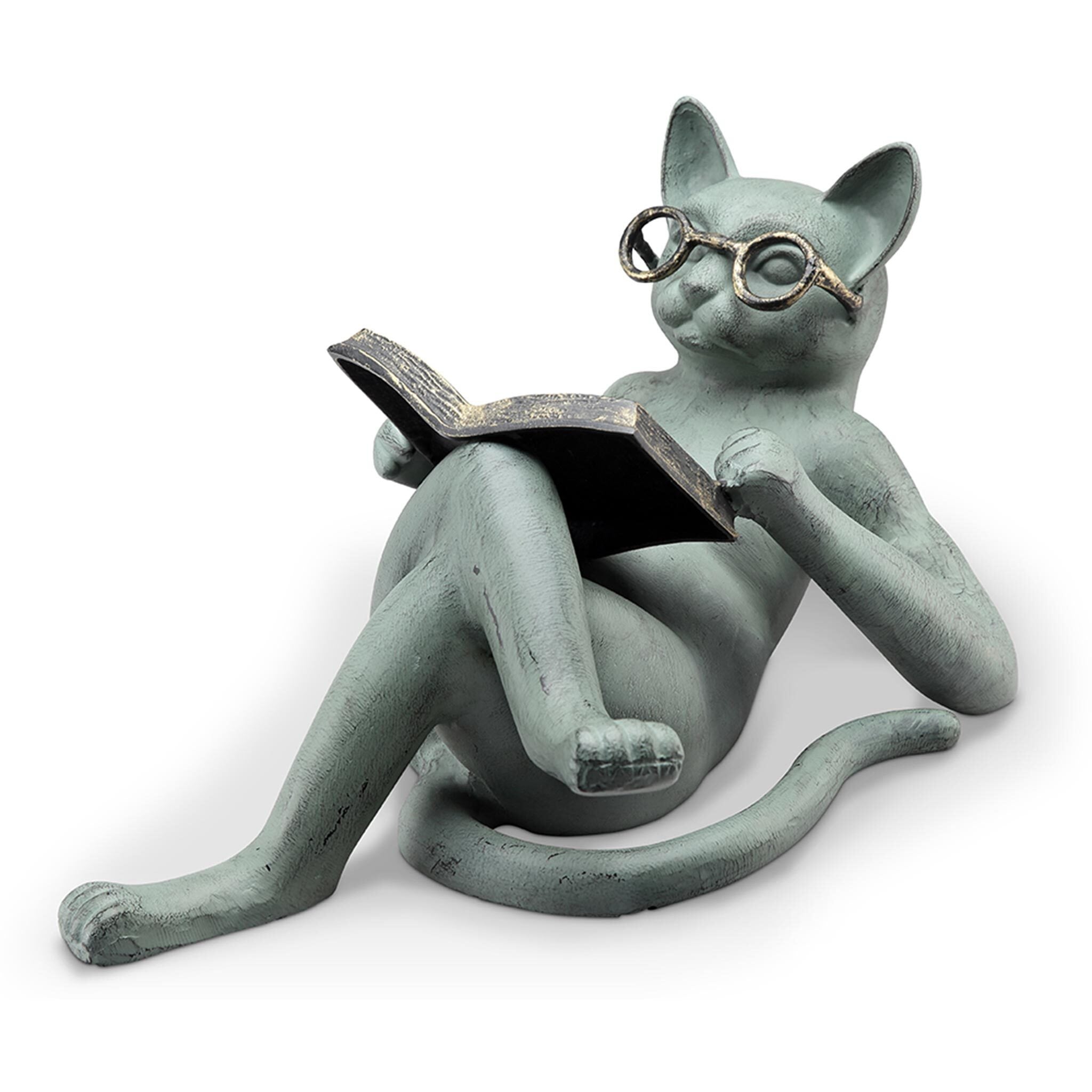 SPI Home Home Literary Cat Garden Sculpture