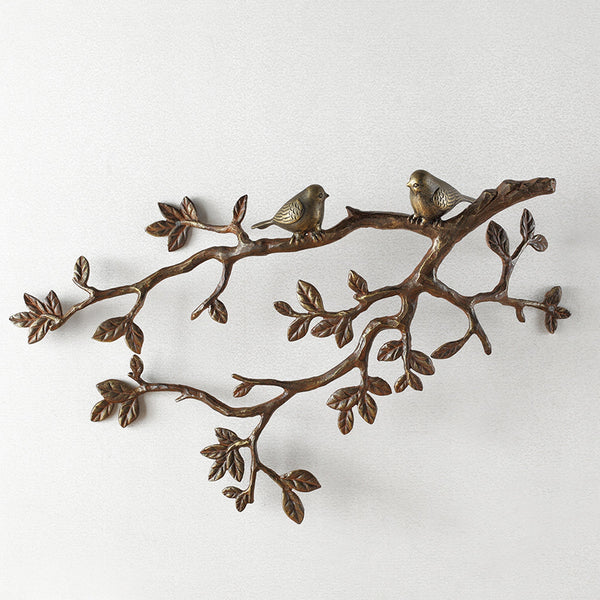 SPI Home Home Little Lovebirds on Branch Wall Plaque