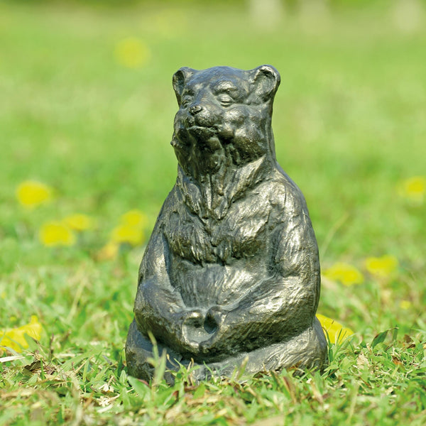 SPI Home Home Meditating Yoga Bear Garden Sculpture