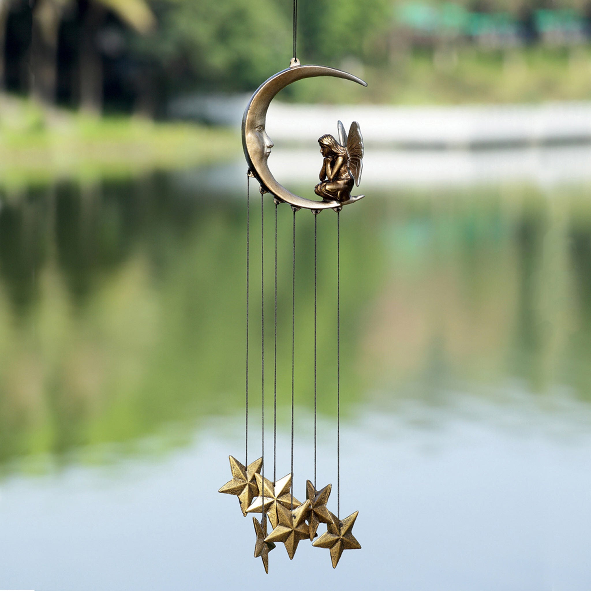 SPI Home Home Moon and Fairy Wind Chime