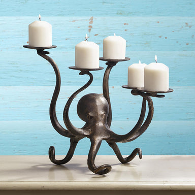 SPI Home Home Octopus Pillar Candelabra