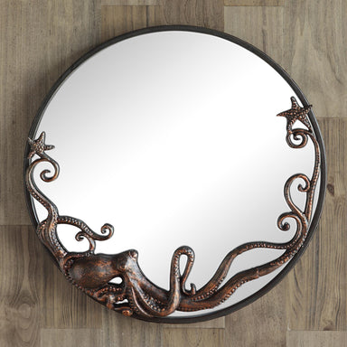 SPI Home Home Octopus Round Wall Mirror