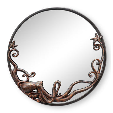 SPI Home Home Octopus Round Wall Mirror