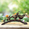 SPI Home Home Quail Family Parade Garden Sculpture