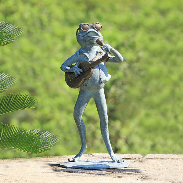 SPI Home Home Rock Star Frog Garden Sculpture