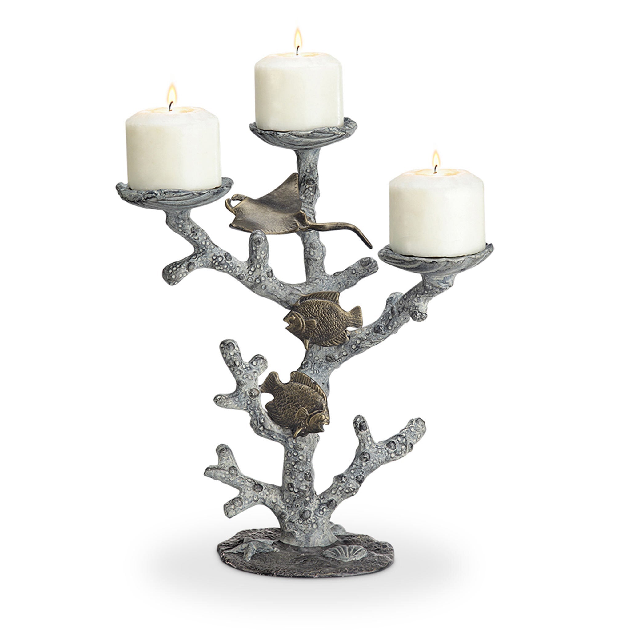 SPI Home Home Sealife and Coral Pillar Candleholder