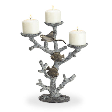 SPI Home Home Sealife and Coral Pillar Candleholder