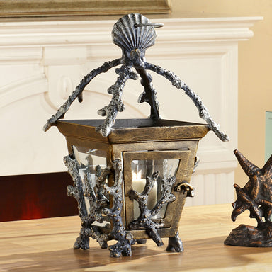 SPI Home Home Shell and Coral Lantern