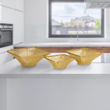 SPI Home Handbags Square Wire Baskets S/3