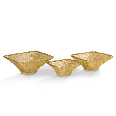 SPI Home Handbags Square Wire Baskets S/3