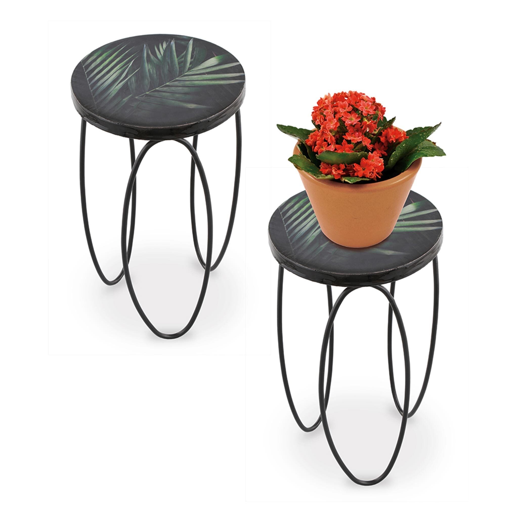 SPI Home Home Tropical Leaf Plant Stands S/2