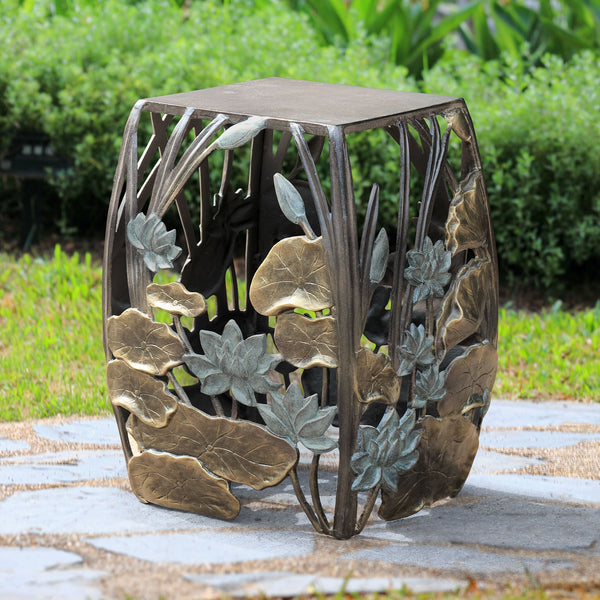 SPI Home Home Water Lilies Garden Stool