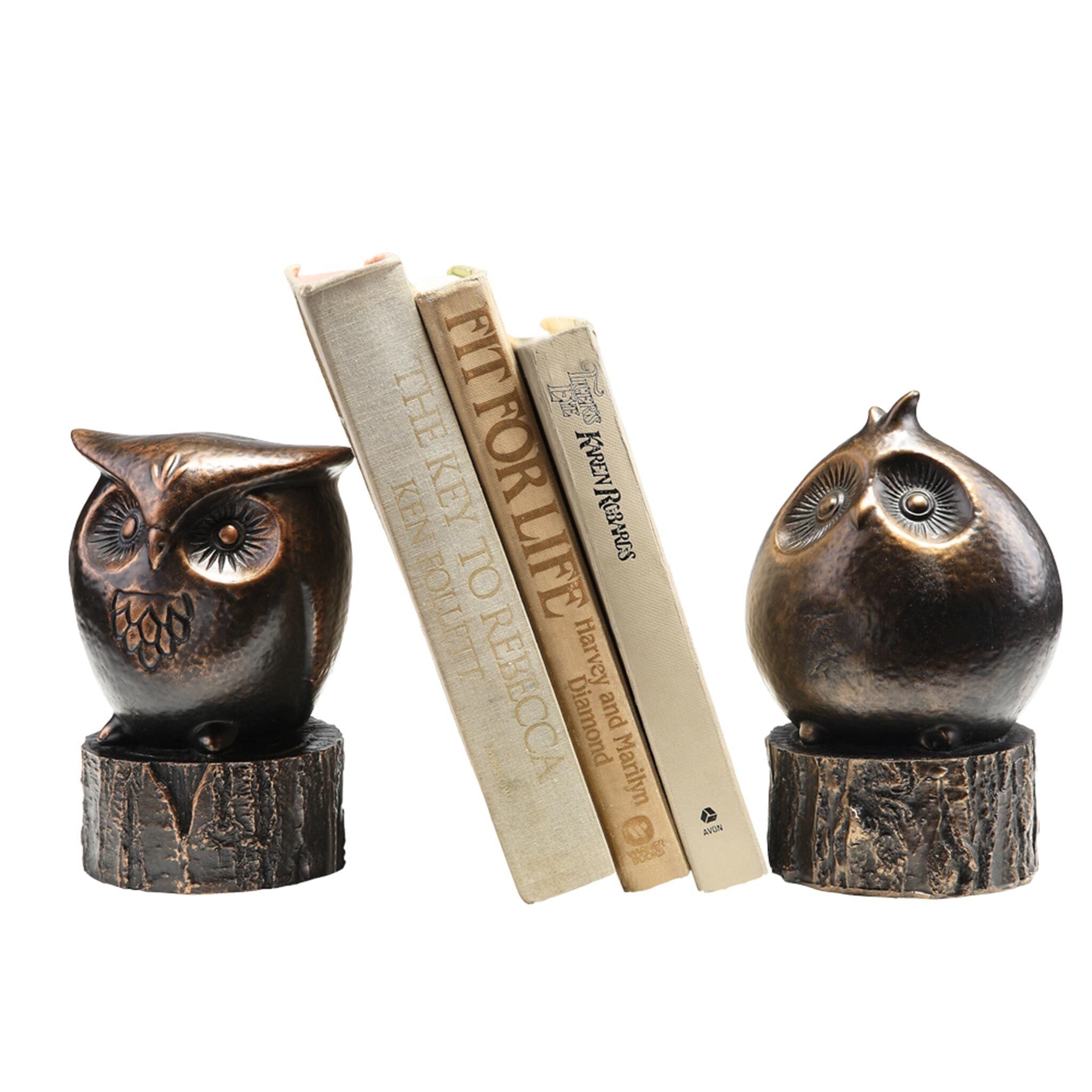 SPI Home Giftware Wide-Eyed Owl Bookends
