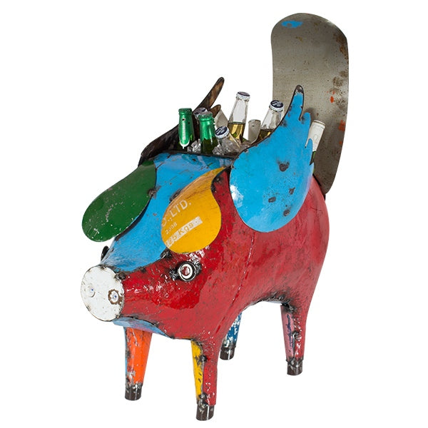 Think Outside Home Rate to be Quoted Barnyard Flying Pig Beverage Tub