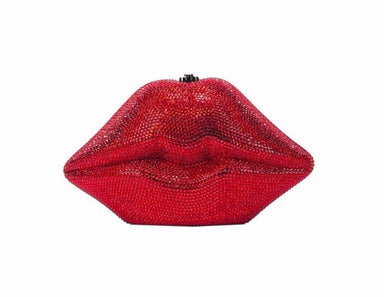 Timmy Woods Handbags Timmy Woods Crystal Lucious Lips Red